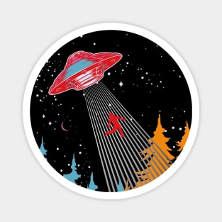 Take Me With You Alien Spaceship Magnet